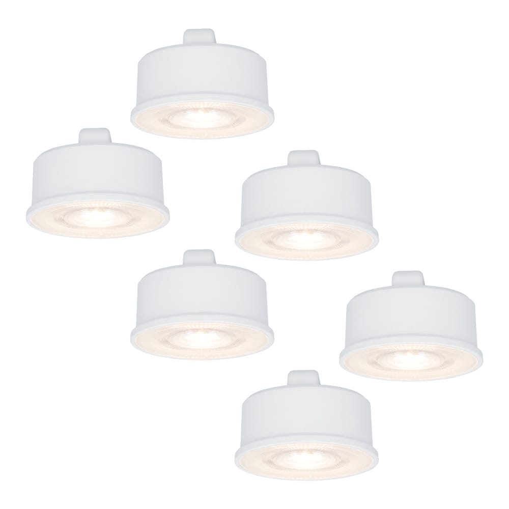6x LED Module - Dimbaar - 3.8W 270lm - 4000K neutraal wit - Vervangt 50 Watt - GU10 fitting - Plat - Universele fitting afbeelding