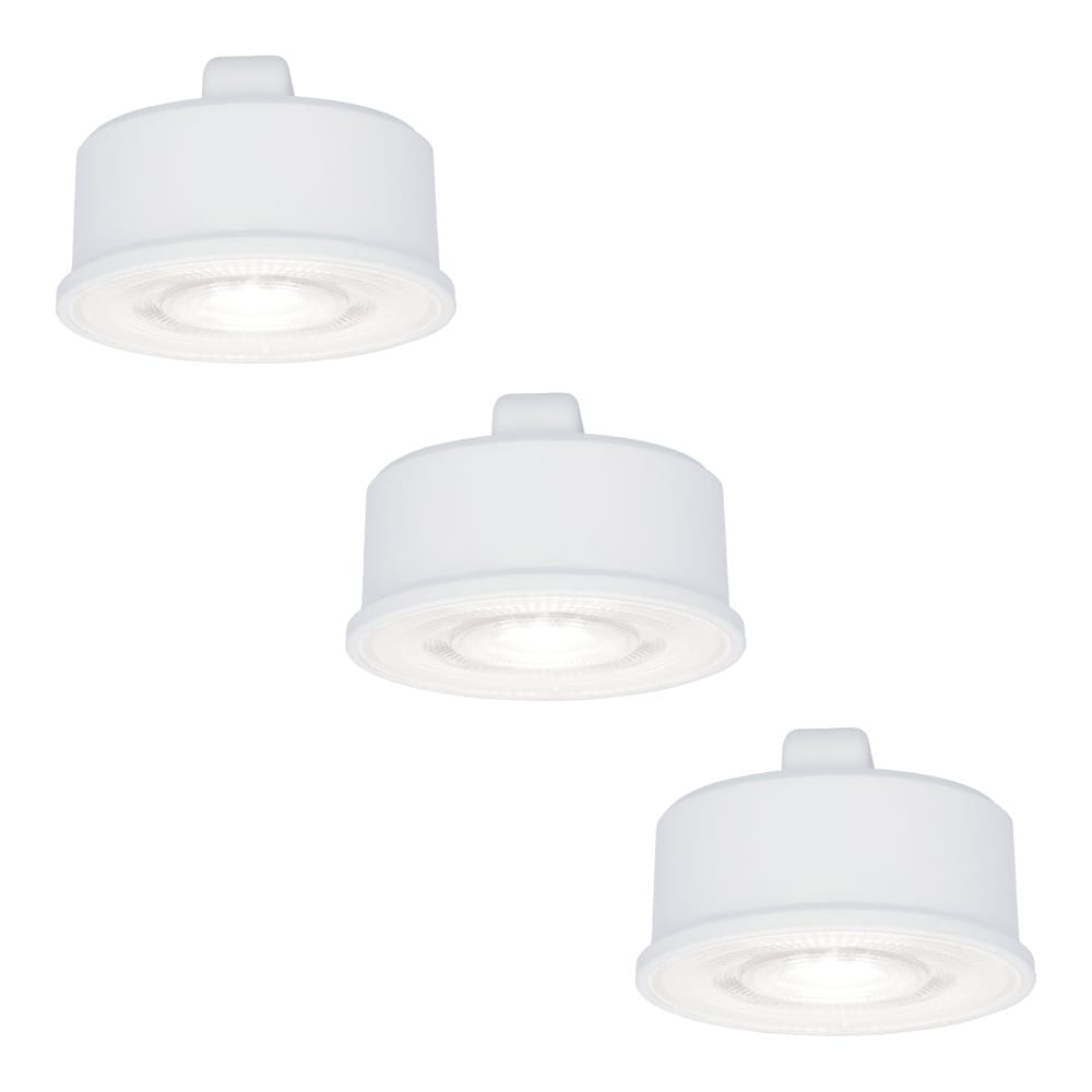 3x LED Module - Dimbaar - 3.8W 270lm - 6000K daglicht wit - Vervangt 50 Watt - GU10 fitting - Plat - Universele fitting afbeelding