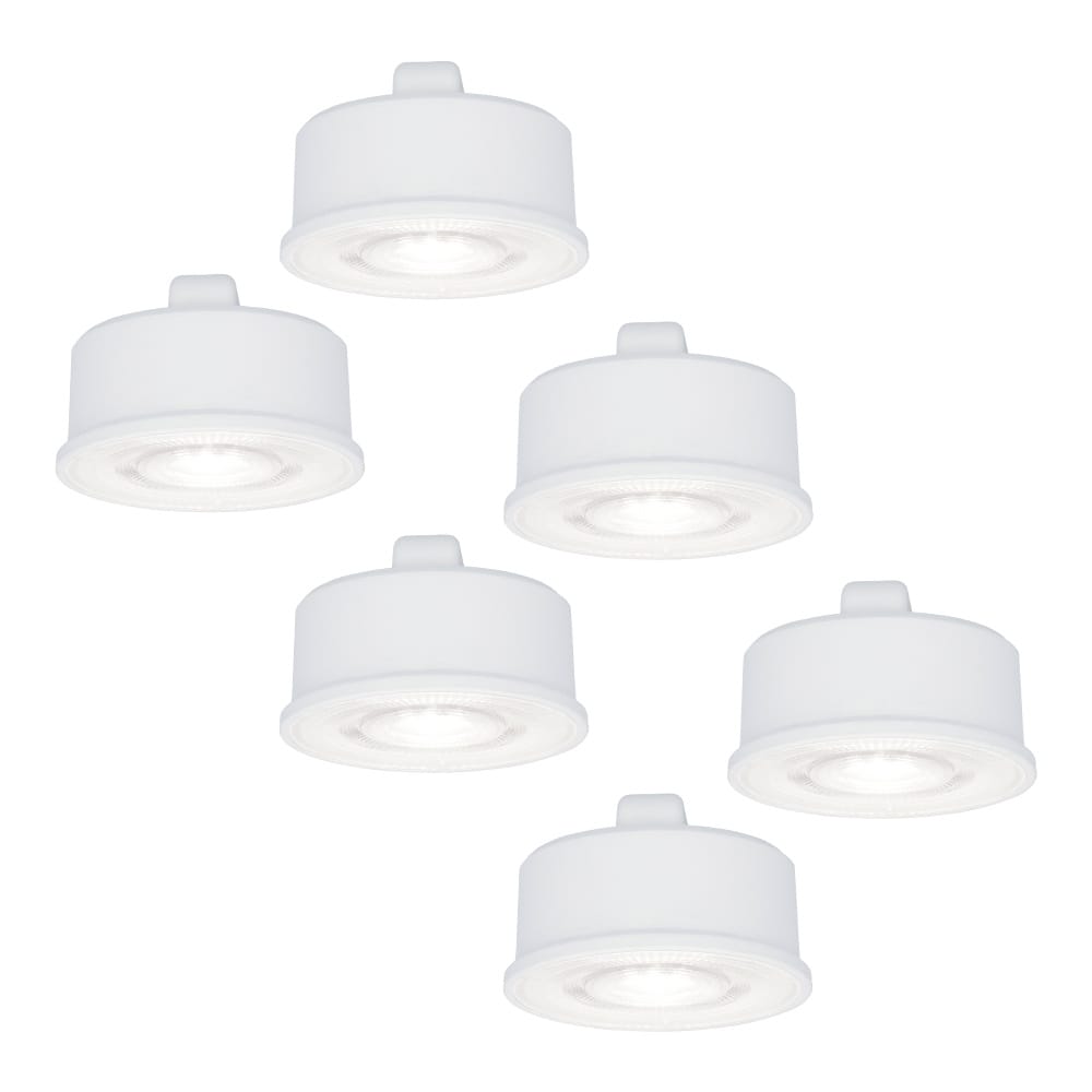 6x LED Module - Dimbaar - 3.8W 270lm - 6000K daglicht wit - Vervangt 50 Watt - GU10 fitting - Plat - Universele fitting afbeelding
