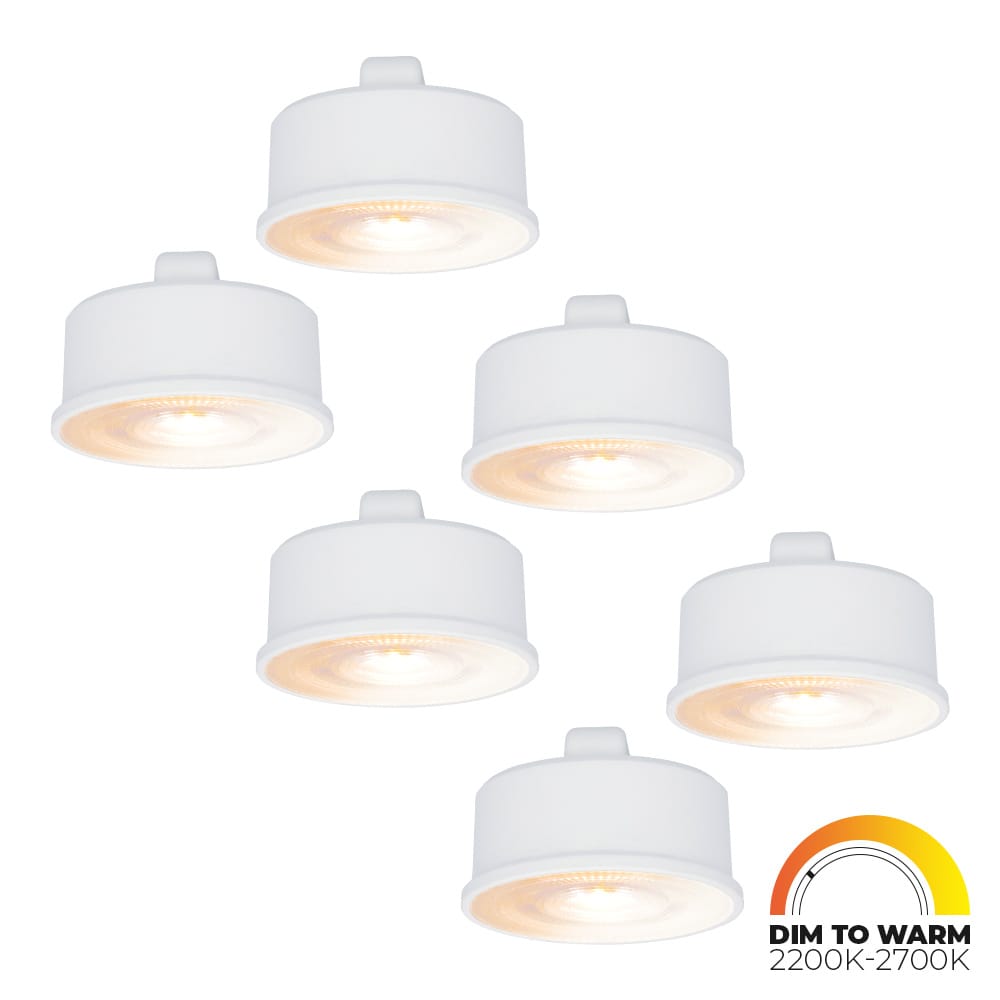 6x LED Module - Dimbaar - 3.8W 220lm - Dim to warm - Vervangt 50 Watt - GU10 fitting - Plat - Universele fitting afbeelding