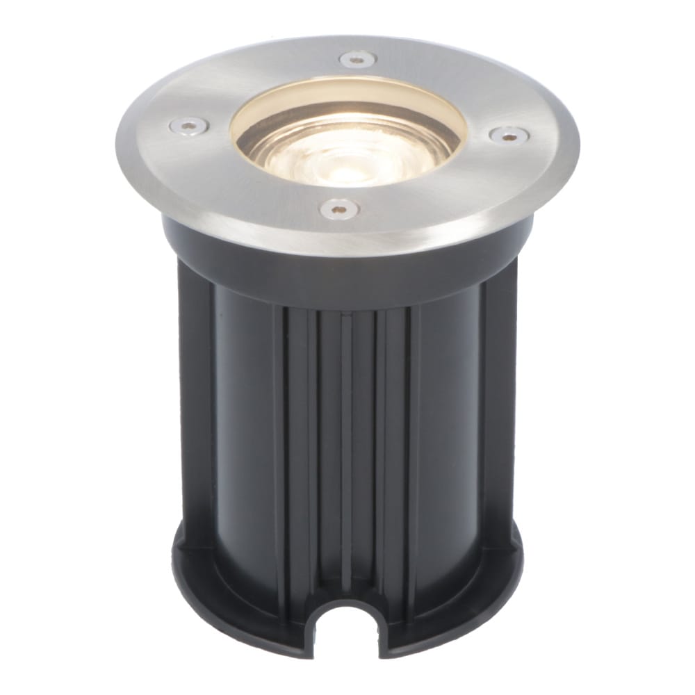 LED Grondspot buiten Dimbaar GU10 4000K neutraal wit 5 Watt 400 lumen Tuinspot Oprit RVS IP65 waterdicht