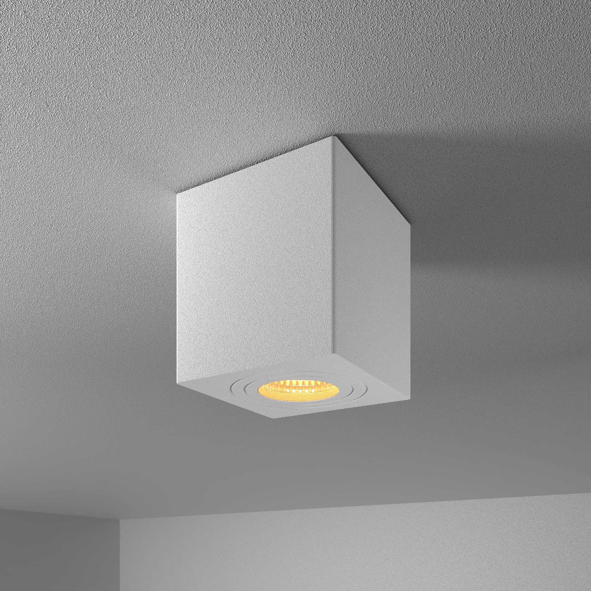 Gibbon LED Opbouwspot - Viekant - 4 Watt 345 lumen - 2700K Warm wit - GU10 - IP65 Badkamer Opbouwspot - Voor binnen en buitengebruik- Wit afbeelding