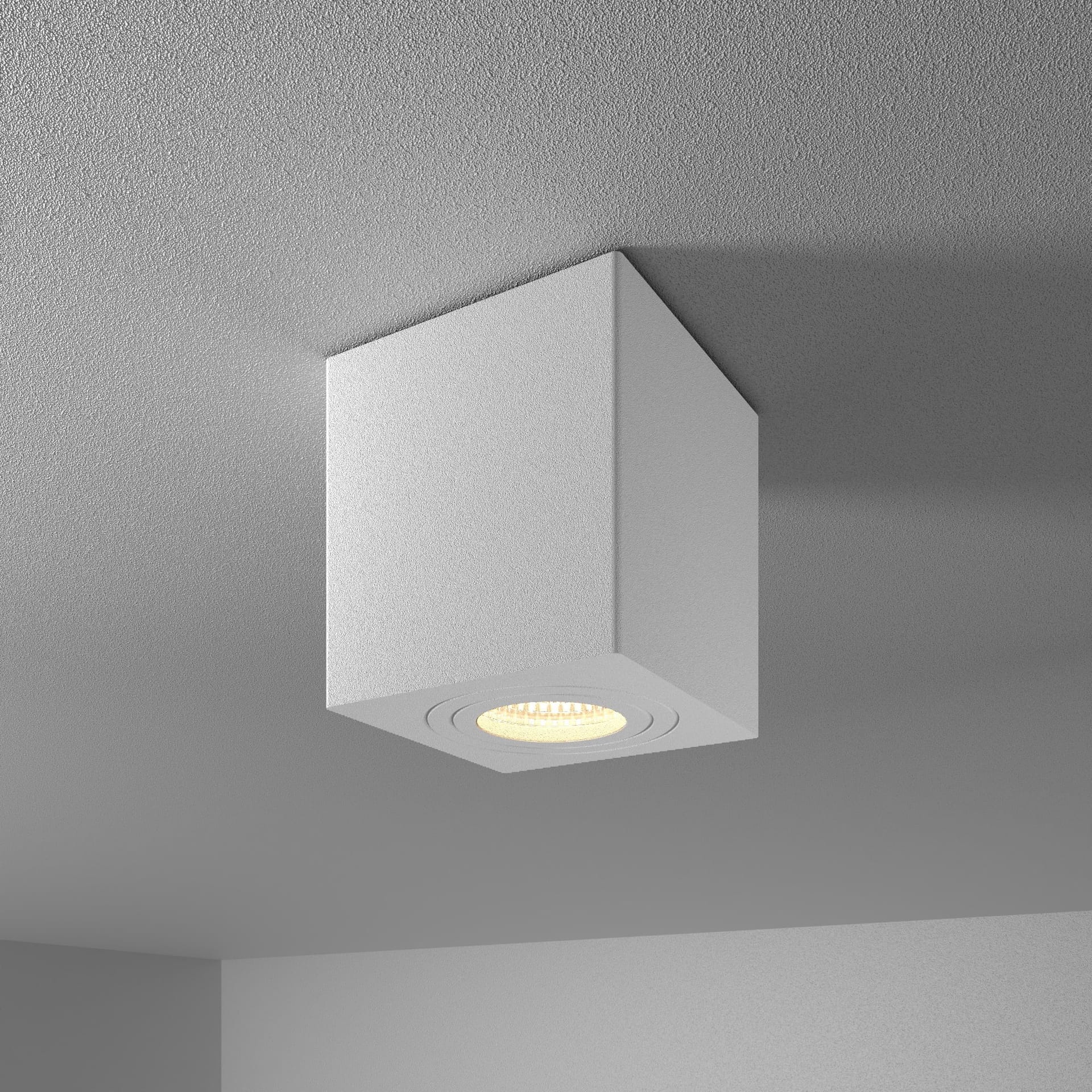 Gibbon LED Opbouwspot - Viekant - 5 Watt 400 lumen - 4000K Neutraal wit - GU10 - IP65 Badkamer Opbouwspot - Voor binnen en buitengebruik - Wit afbeelding