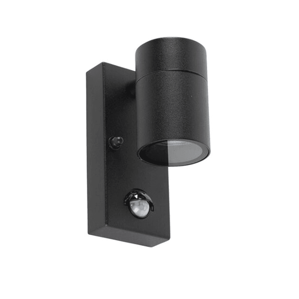 Set van 3 Mason Wandlampen - 6000K Warm wit - Bewegingssensor en Schemerschakelaar - Zwart - IP44 Waterdicht - Wandspot voor binnen en buiten afbeelding