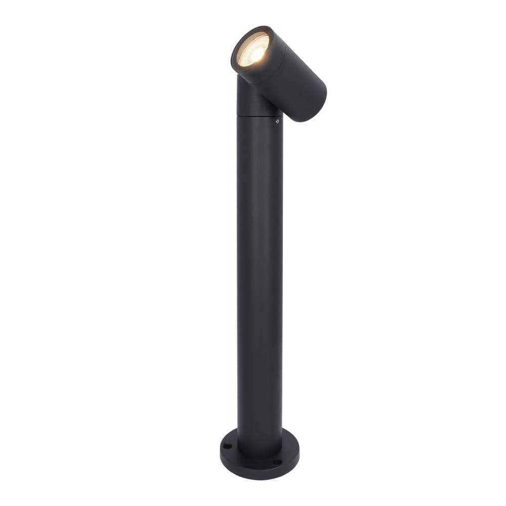 Amy LED sokkellamp - 45cm - 5 Watt 400 lumen - Kantelbaar - IP65 waterdicht - 4000K neutraal wit - Buitenlamp - Padverlichting - Zwart afbeelding