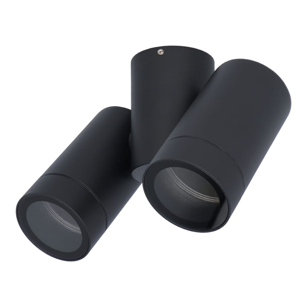 Silva LED Wandlamp - Wandspot - Plafondspot - Kantelbaar - 2-Lichts - Dimbaar - GU10 Fitting - IP65 