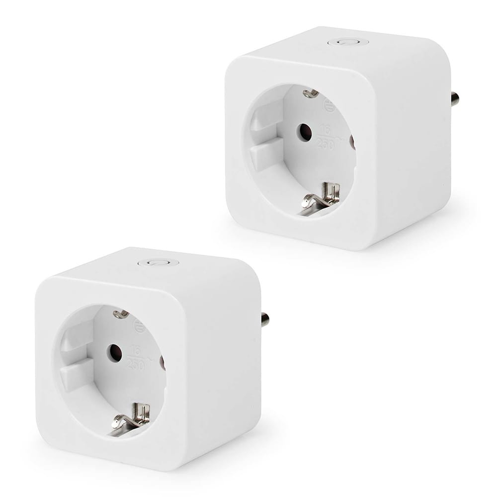 2x Slimme stekker - WiFi & Bluetooth - Energiemeter - Compatibel met Amazon Alexa & Google Home - Wi