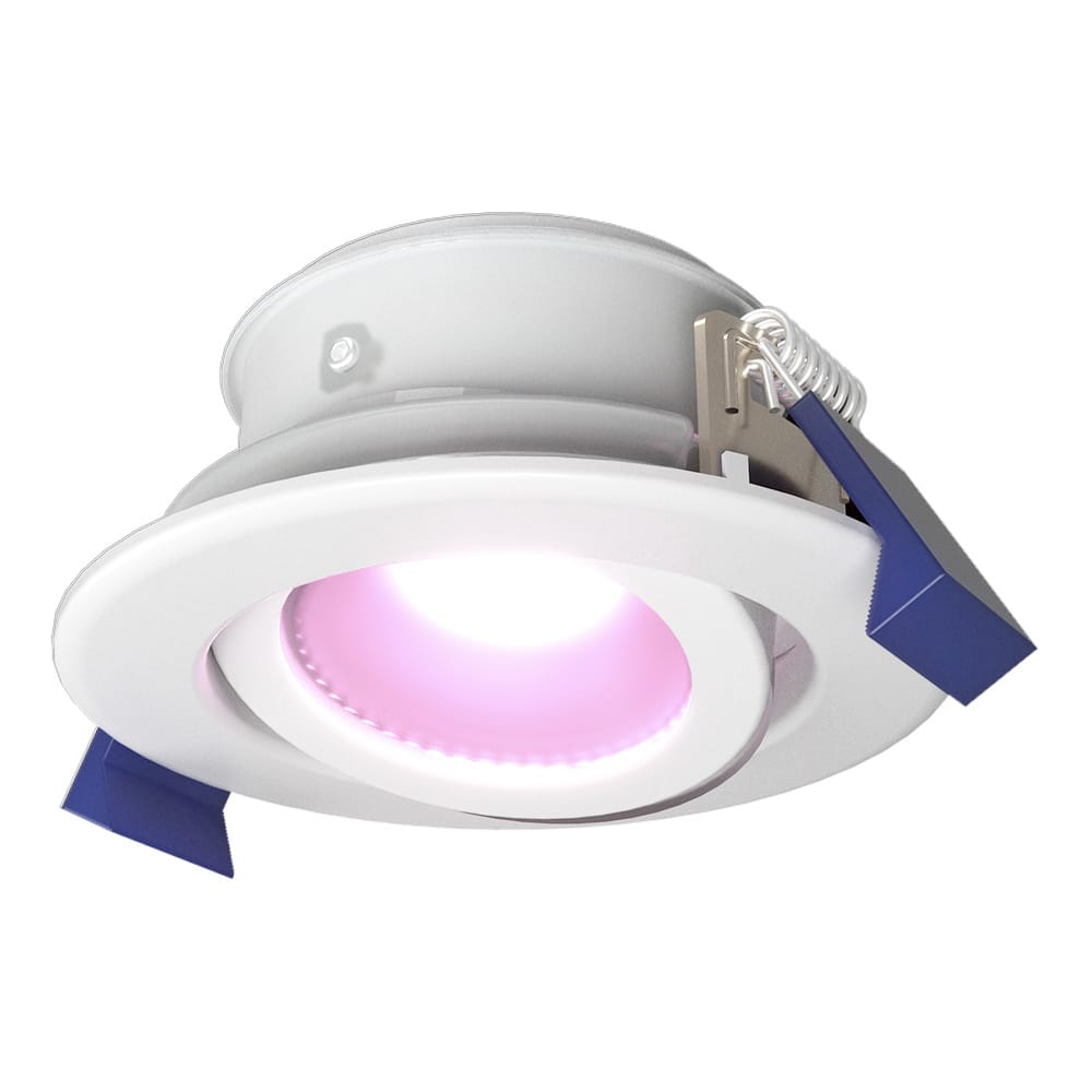Lima smart inbouwspot - Wifi + Bluetooth - RGBWW - GU10 5,5 Watt 345 Lumen - Kantelbaar - Google Home, Amazon Alexa en Siri - IP65 Waterdicht - Wit - Bestuurbaar via app en stem afbeelding