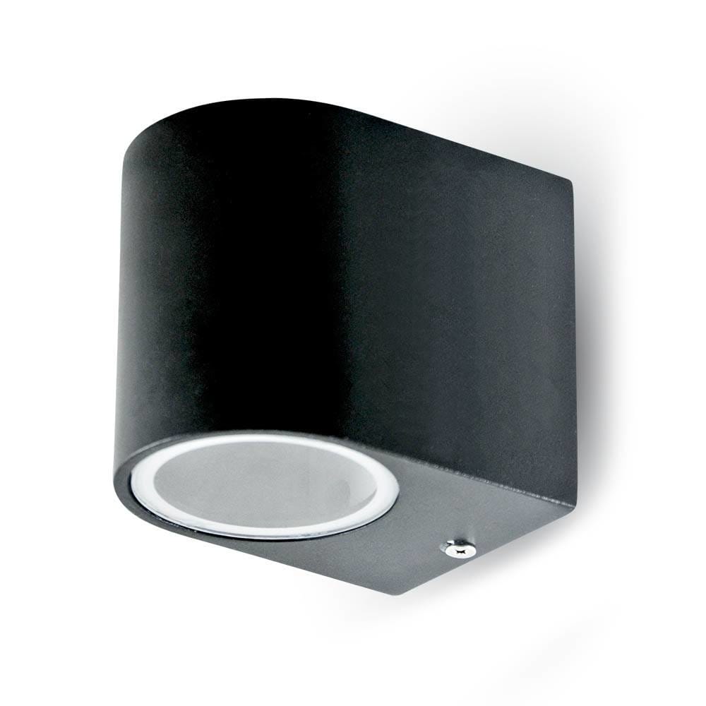 Smart LED Wandlamp - Wifi + Bluetooth - 5,5 Watt 345 lumen - Dimbaar - RGBWW - IP44 waterdicht - GU10 - Downlight - Zwart - Google Home, Amazon Alexa en Siri afbeelding