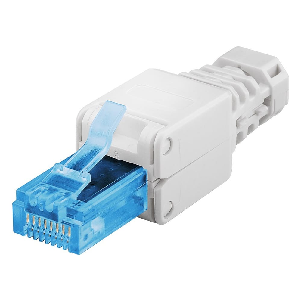 CAT6a RJ45 connector plug - CAT6a - UTP - RJ45 - voor internetkabels - ethernet kabel - CAT kabel - gereedschapsloos afbeelding