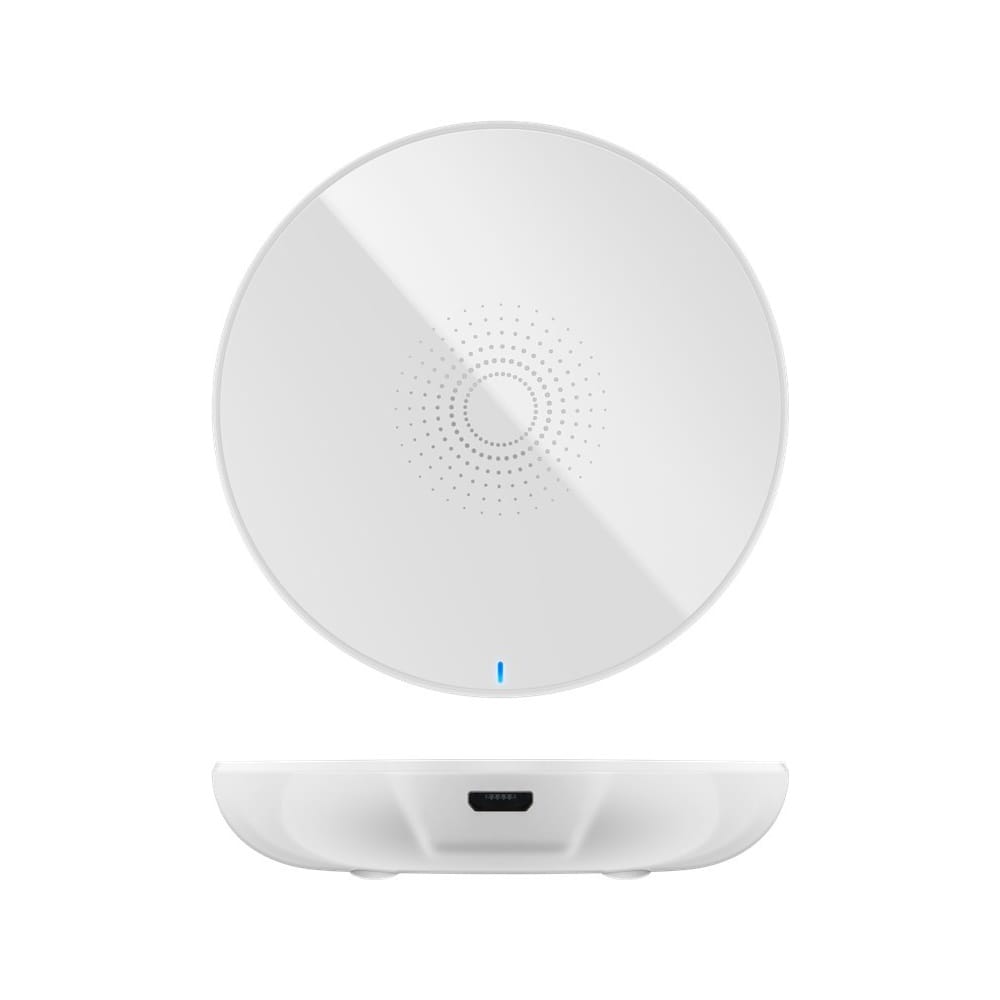 Goobay Draadloze oplader rond - Oplaadstation - plat model - inductietechniek - Draadloze oplader rond - 7W - 5V - 2000mA - wit
