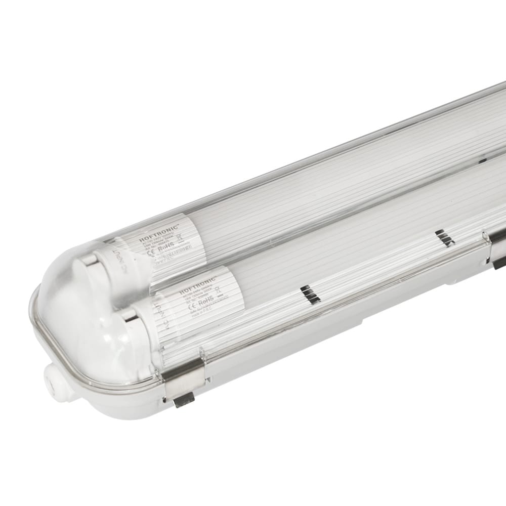 10x LED TL Armatuur 120 cm - 4000K Neutraal wit- 2x18 Watt - IP65 Waterdicht afbeelding