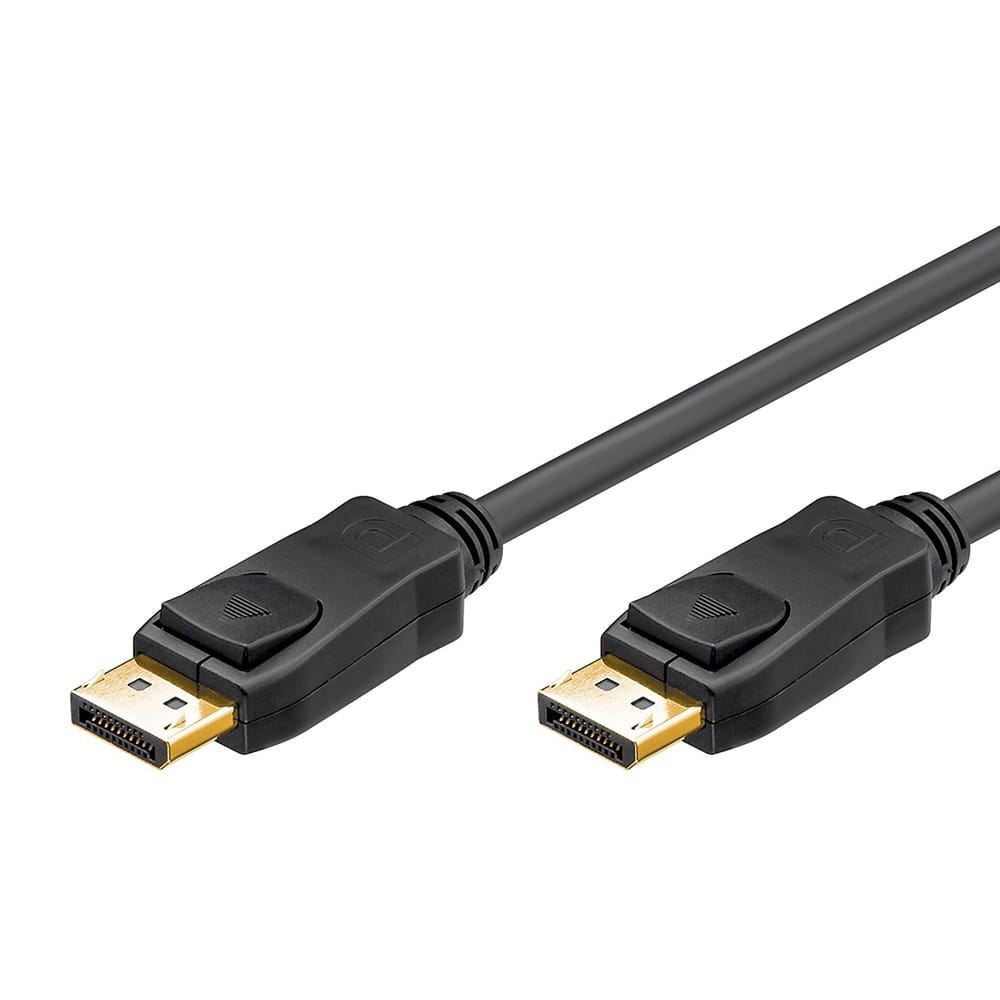 Displayport cable High Speed 1.2 4K 3D 2 meter Zwart