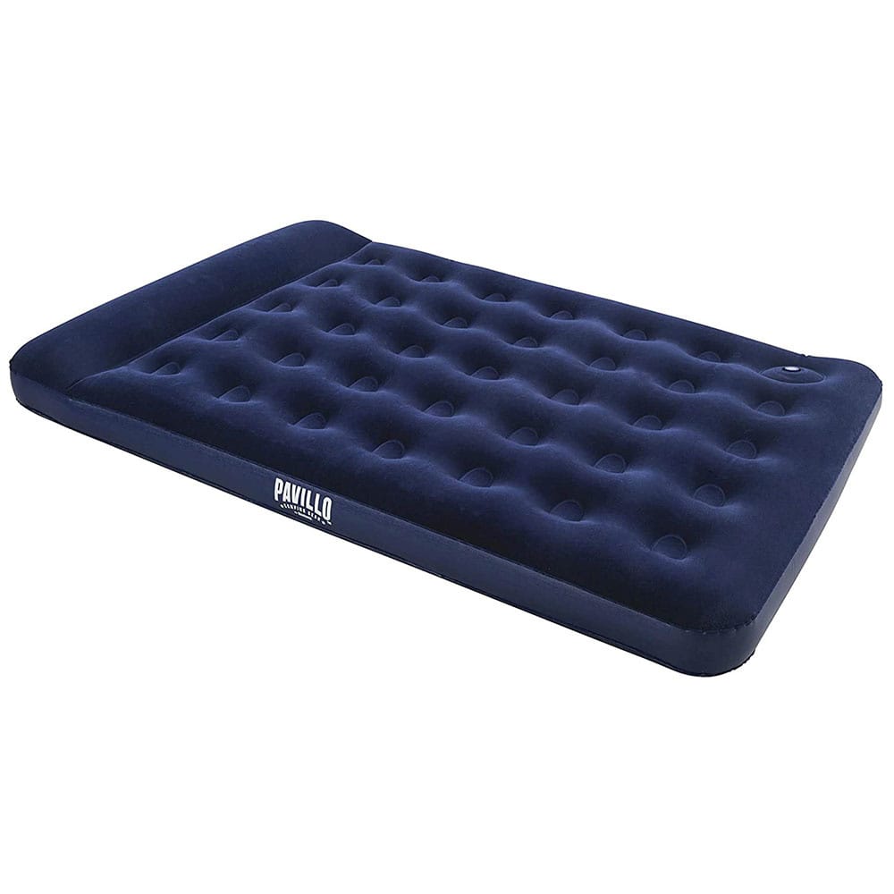 2 persoons luchtbed 28 cm hoogte Ingebouwd hoofdkussen Ingebouwde voetpomp 191x137x22 cm Camping bed