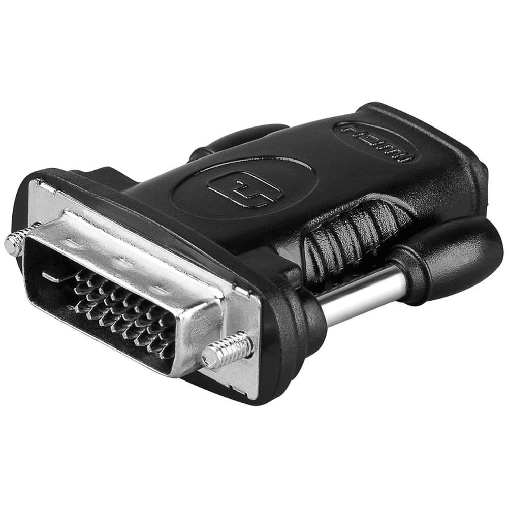 HDMI naar DVI-D - HDMI-DVI adapter- HDMI naar DVI-D - 24 + 1 pin - TV & Monitor - Zwart afbeelding