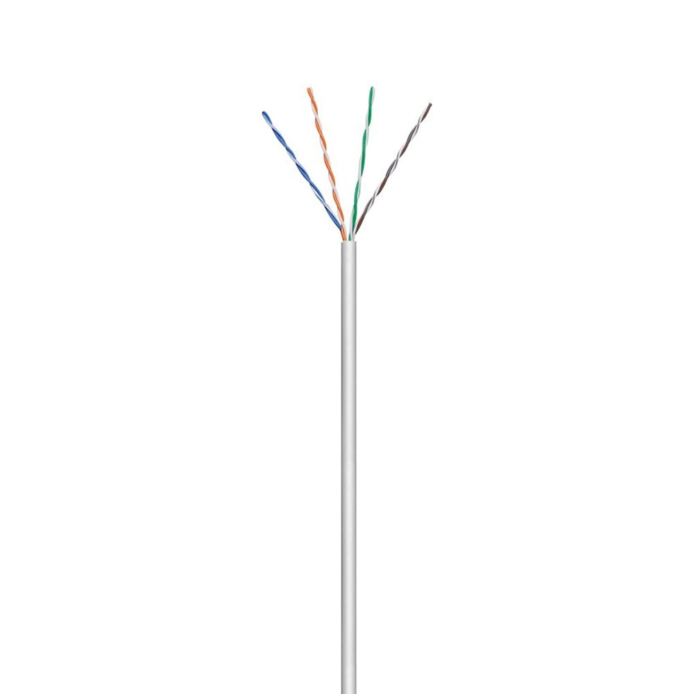 CAT 5e U/UTP kabel - 100 meter - U/UTP - LSA - RJ45 - UTP Kabel - Ethernet kabel - Internetkabel - Grijs afbeelding