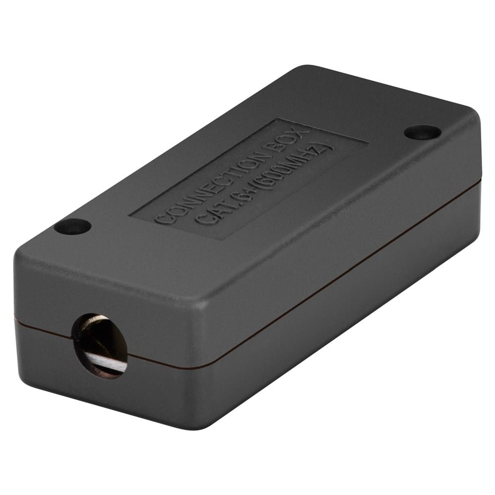 LSA STP Koppelstuk box CAT6/CAT6a/CAT 7 (600MHz) voor internetkabels - ethernet kabel - CAT kabel - Zwart afbeelding