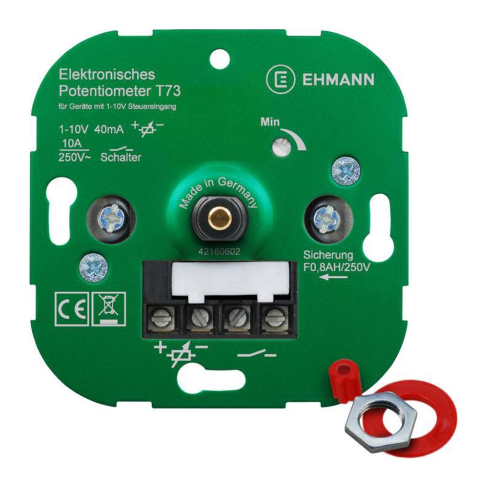 LED Dimmer Inbouw - 1-10V - Max 40mA - Geschikt voor 1-10V dimbare verlichting - Geschikt voor alle merken afdekmateriaal afbeelding