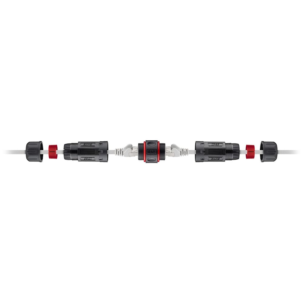NET STP Koppelstuk IP68 - CAT6 - voor buitengebruik - waterdicht - voor internetkabels - ethernet kabel - CAT kabel afbeelding