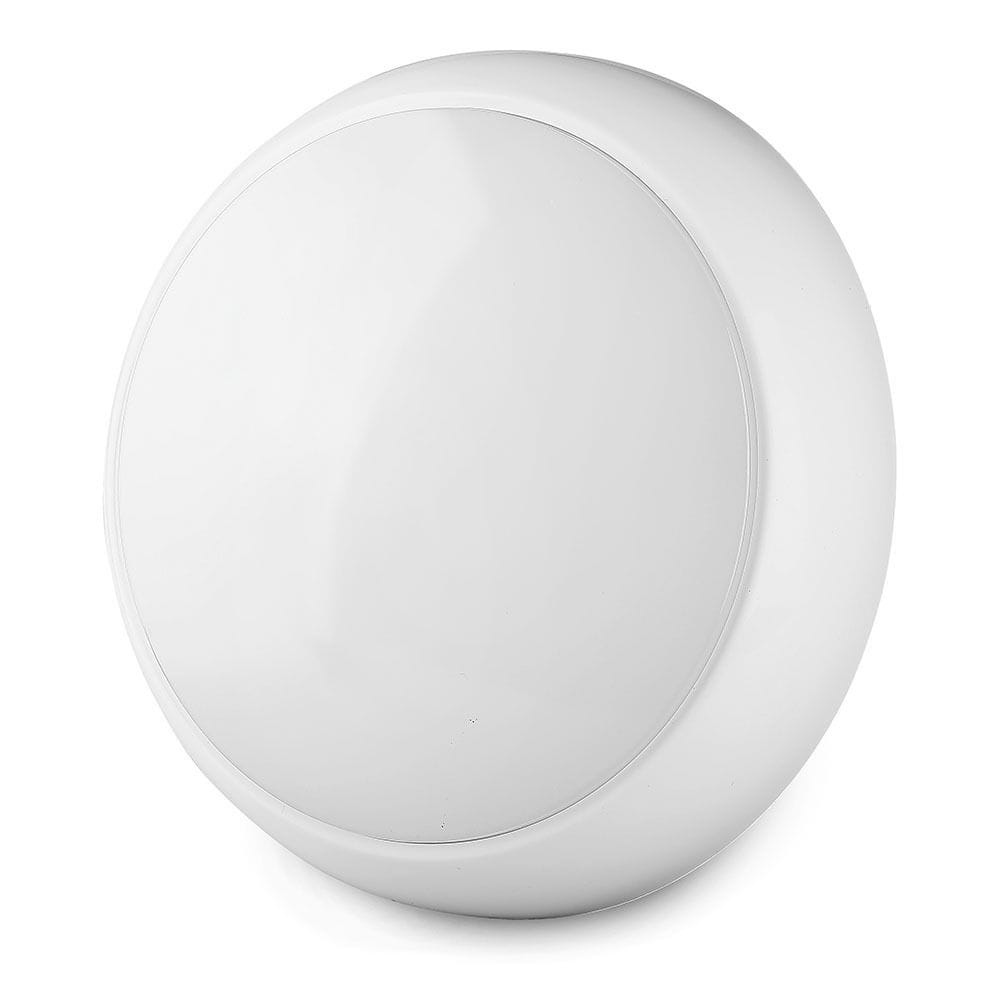 LED plafondlamp - Diameter 32cm - 17 Watt 1400 lumen - IP65 waterdicht - 4000K neutraal wit - Opbouw - Plafonniere - Wit afbeelding