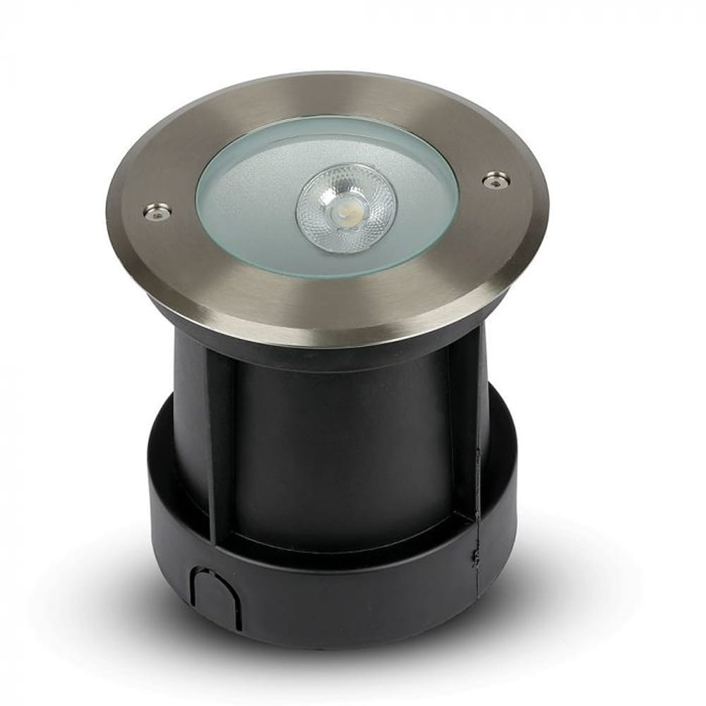 LED Grondspot Oblique buiten 20° Stralingshoek 4000K neutraal wit 8W 350lm Tuinspot Oprit RVS IP67 waterdicht