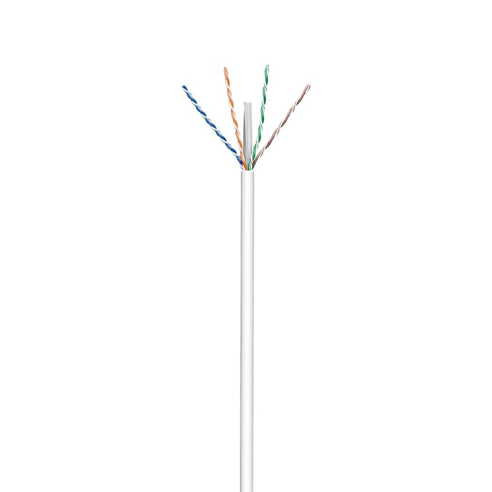 CAT 6 U/UTP kabel op rol - 305m - Patch - CCA - CPR - UTP Kabel - Ethernet kabel - Internetkabel - Wit afbeelding
