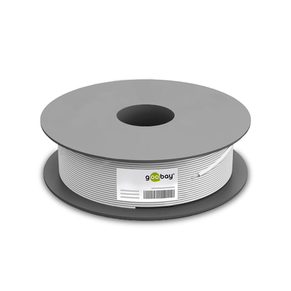 CAT 6 - 100 meter - U/UTP - CCA - Grijs afbeelding