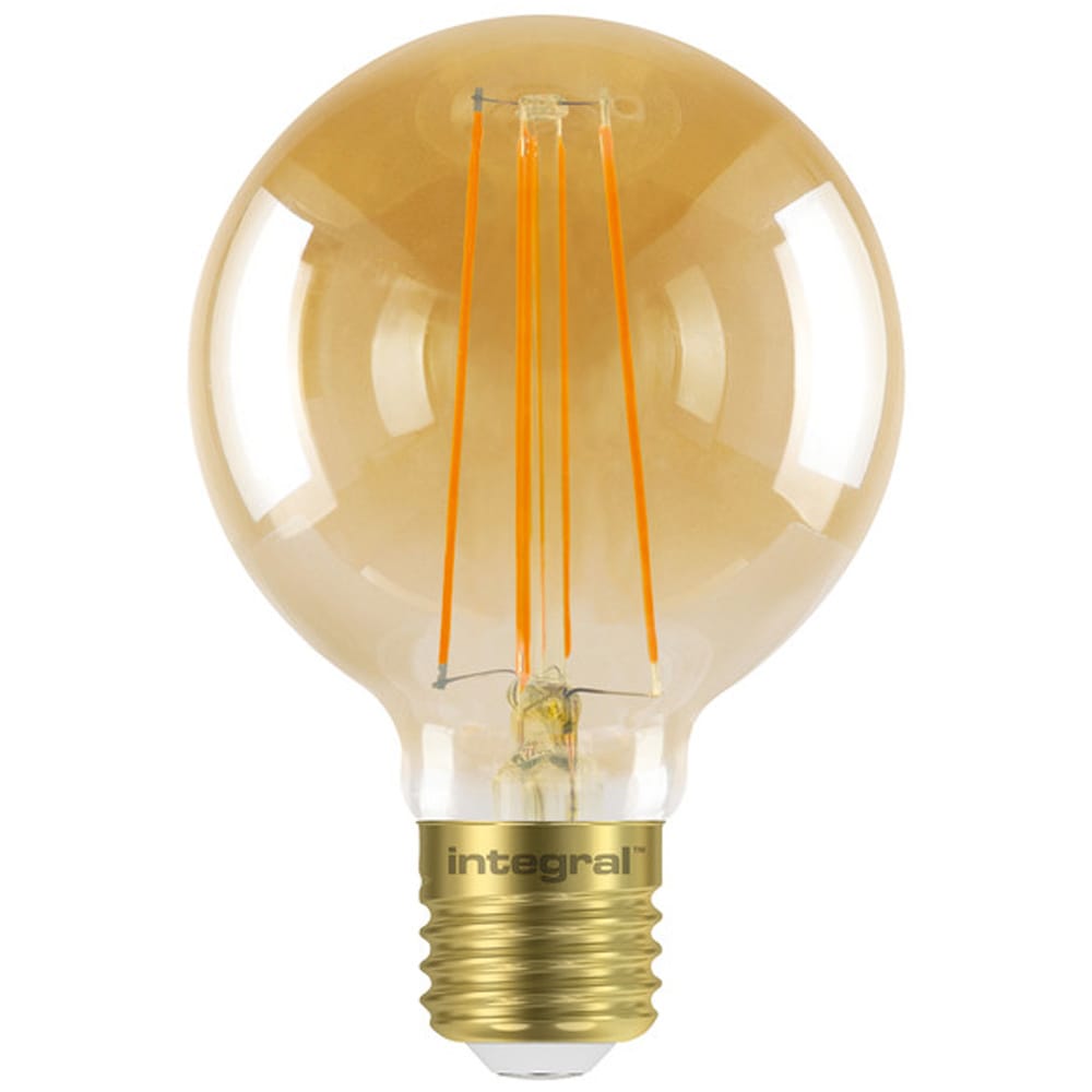 E27 LED Filament Lamp - Dimbaar - 5 Watt 380 lumen - 1800K Extra warm wit - Vervangt 40 Watt - G80 lamp - Edison lamp - Grote fitting afbeelding