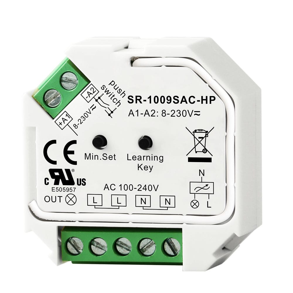 LED Ontvanger - Draadloos - Maximaal 400 Watt - Smart memory - Geschikt voor RF afstandsbediening - Wit afbeelding