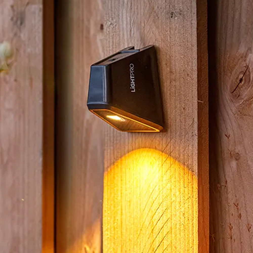 Tiga LED Wall Light - 4.2W - 85lm - 3000K Warm White - 12V - 6-Step Dimmable - IP67 - Black