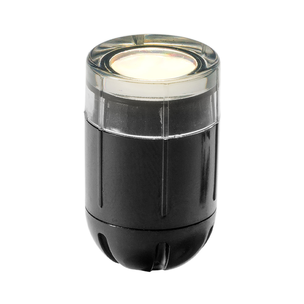 Onyx 20 LED Indbygningsspot - 0.3W - 2lm - 2700K varm hvid - 12V - IP67 - Terrassebelysning - Sort