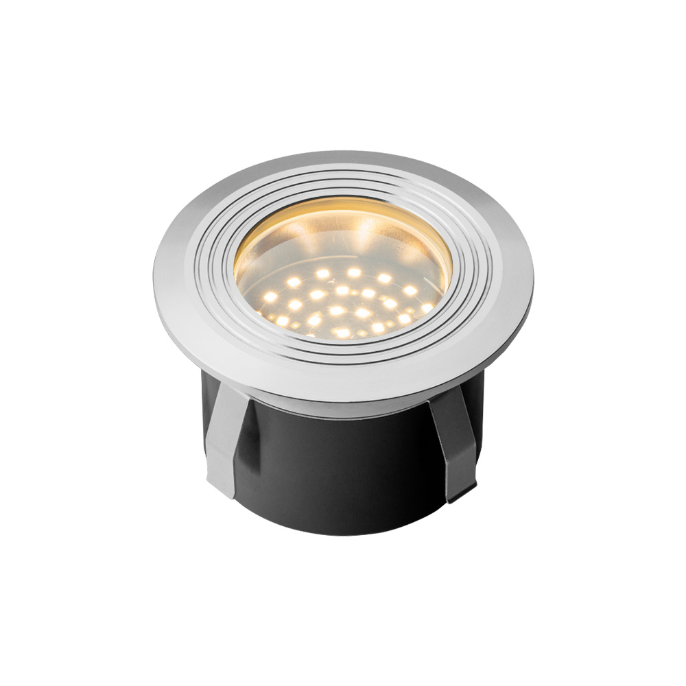 Onyx 60 LED Inground Light - 1W - 5lm - 2700K Warm White - 12V - IP67 - Deck Light - Stainless Steel