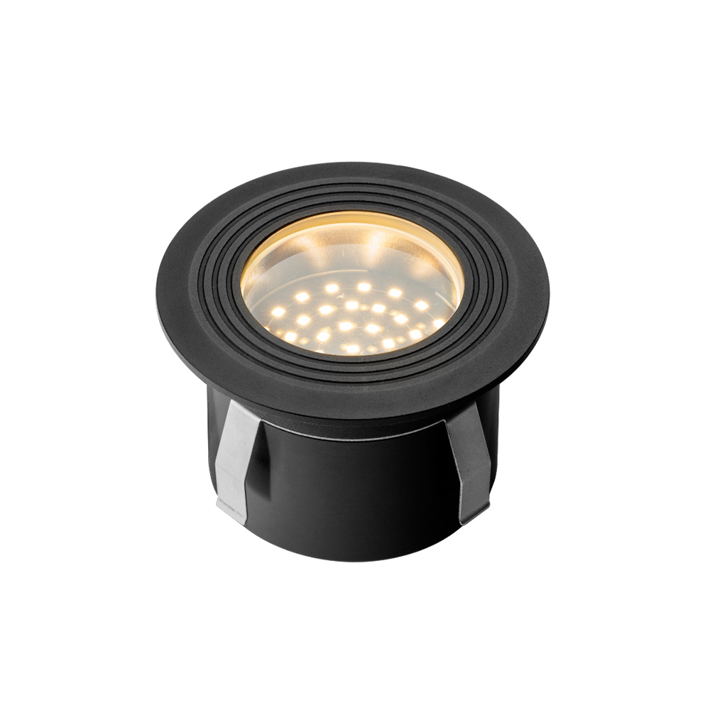 Onyx 60 LED Inground Light - 1W - 5lm - 2700K Warm White - 12V - IP67 - Deck Light - Anthracite