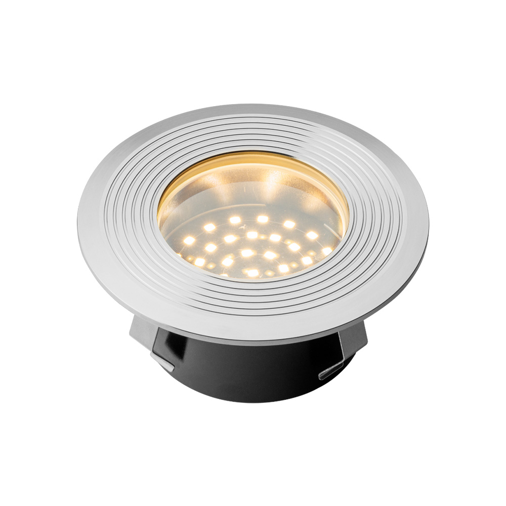 Onyx 90 LED Inground Light - 2W - 18lm - 2700K Warm White - 12V - IP67 - Deck Light - Stainless Steel