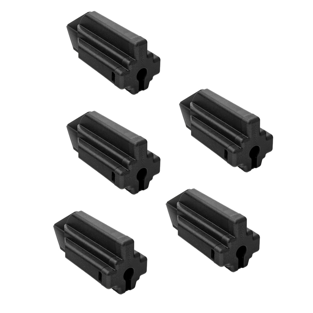 Lot de 5 Couvercles de connecteur - IP68 - Convient pour connecteur F - Noir