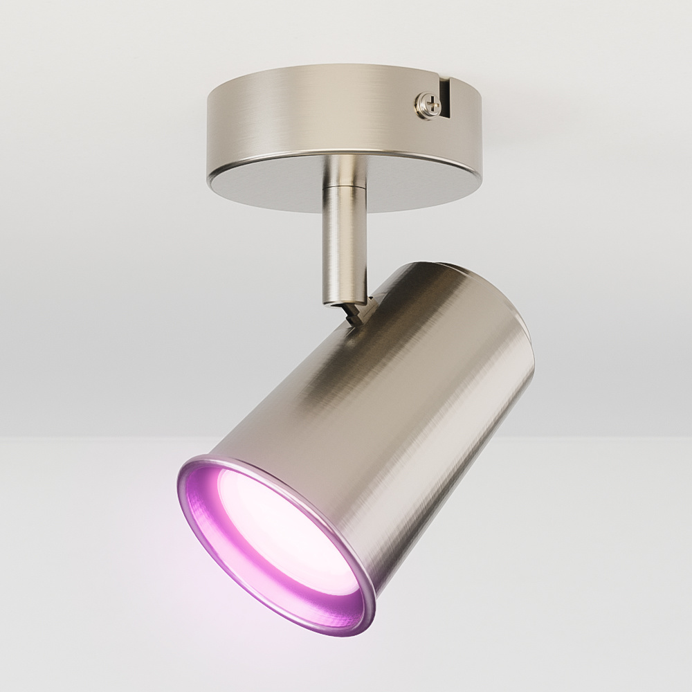 Riga Smart Ceiling Light - 5W 400 Lumen - RGBWW - IP20 - Stainless steel - Tiltable