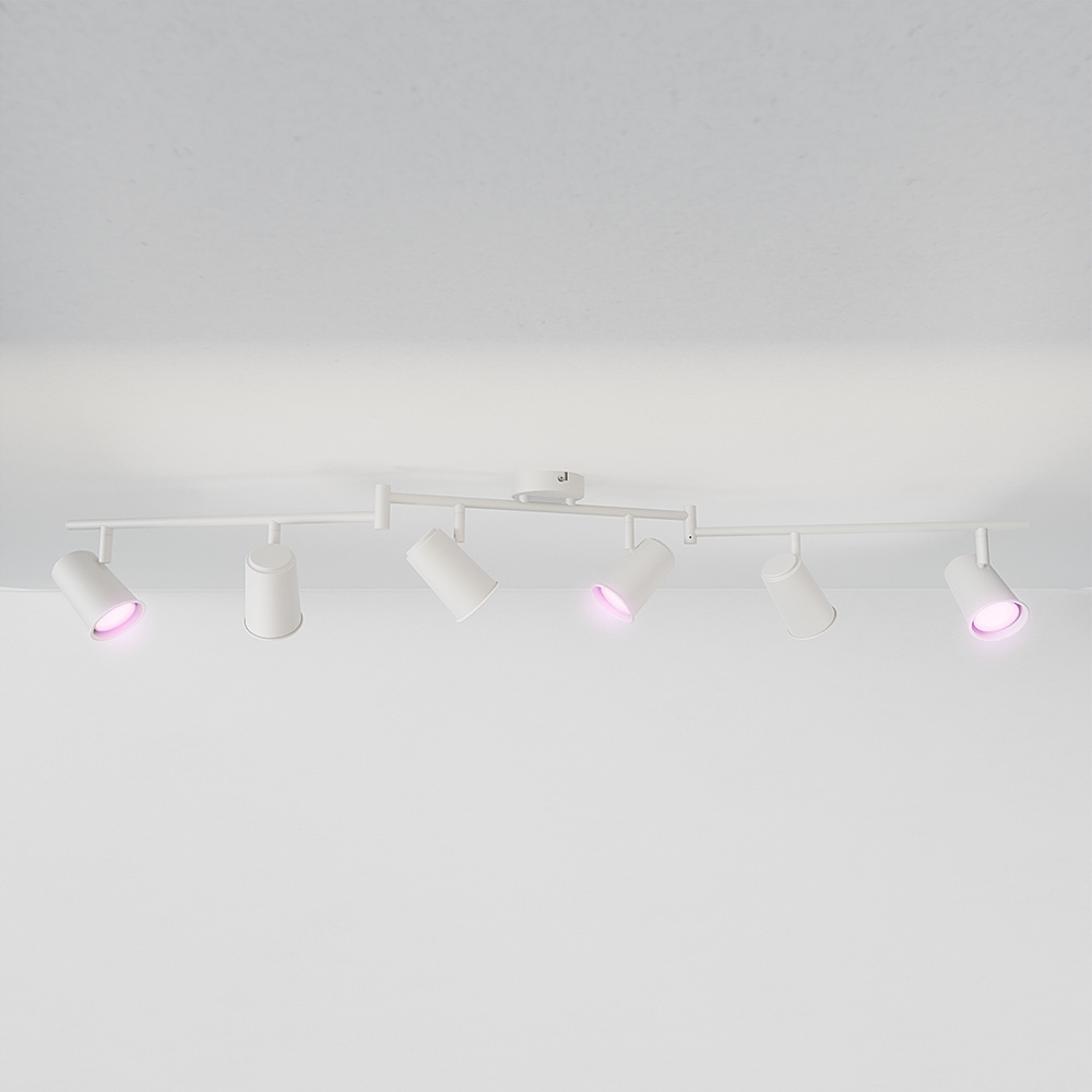 Riga Smart Deckenleuchte 6 Flammig - 30W 2400 Lumen - RGBWW - IP20 - Weiß