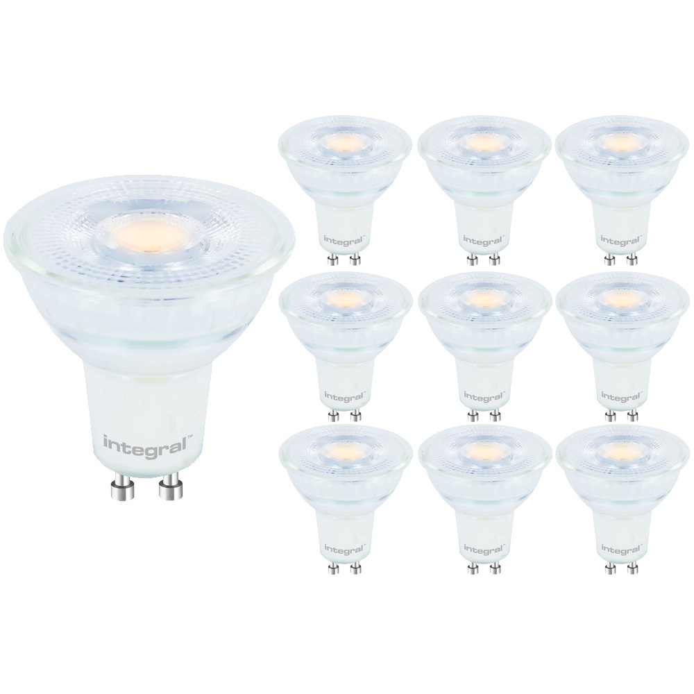 10x LED GU10 Pære - 5,6W 400lm - 2700K - Erstatter 50W