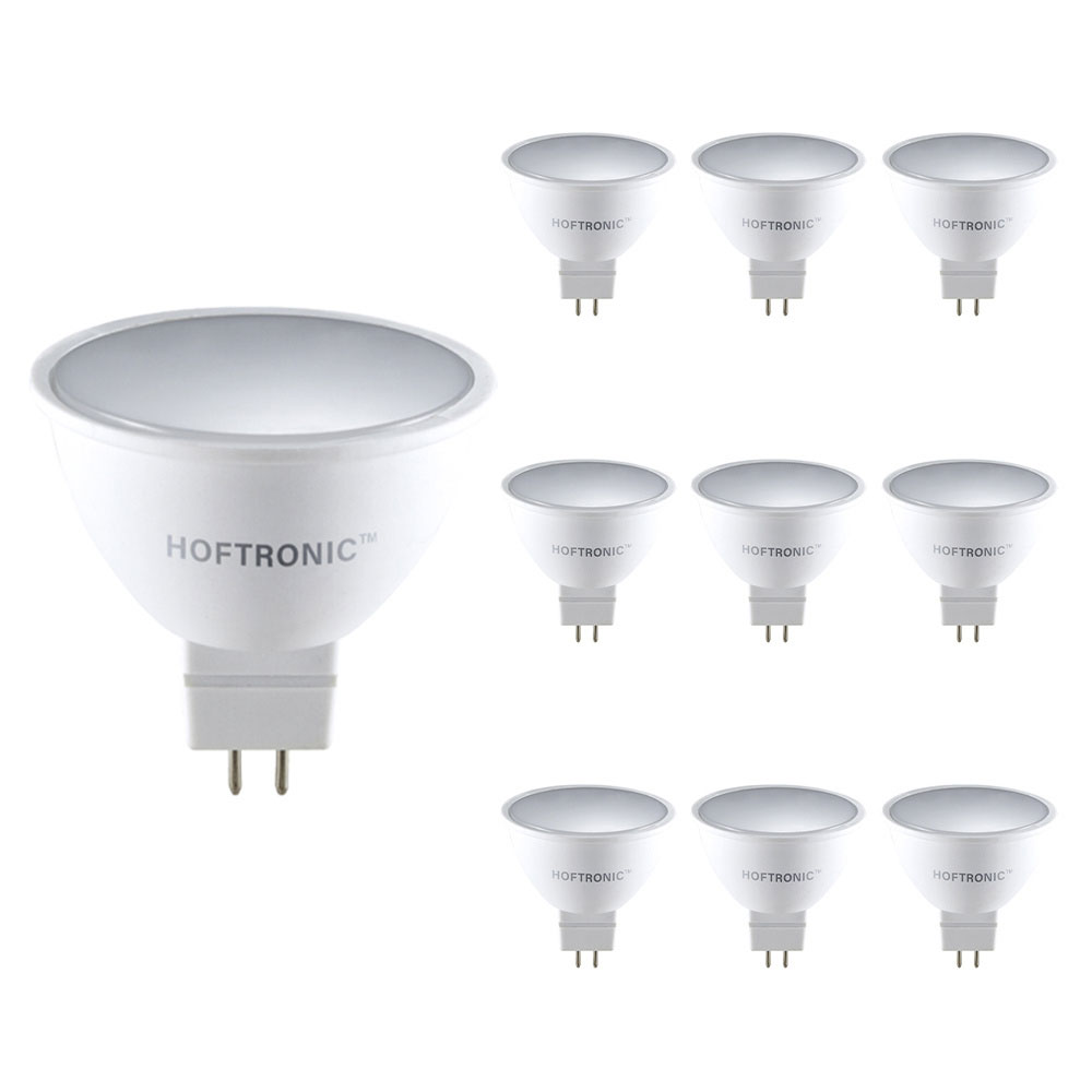 10x MR16 LED Bulb - 4.3W 400lm - 2700K - 12V GU5.3 - Replaces 50 Watt