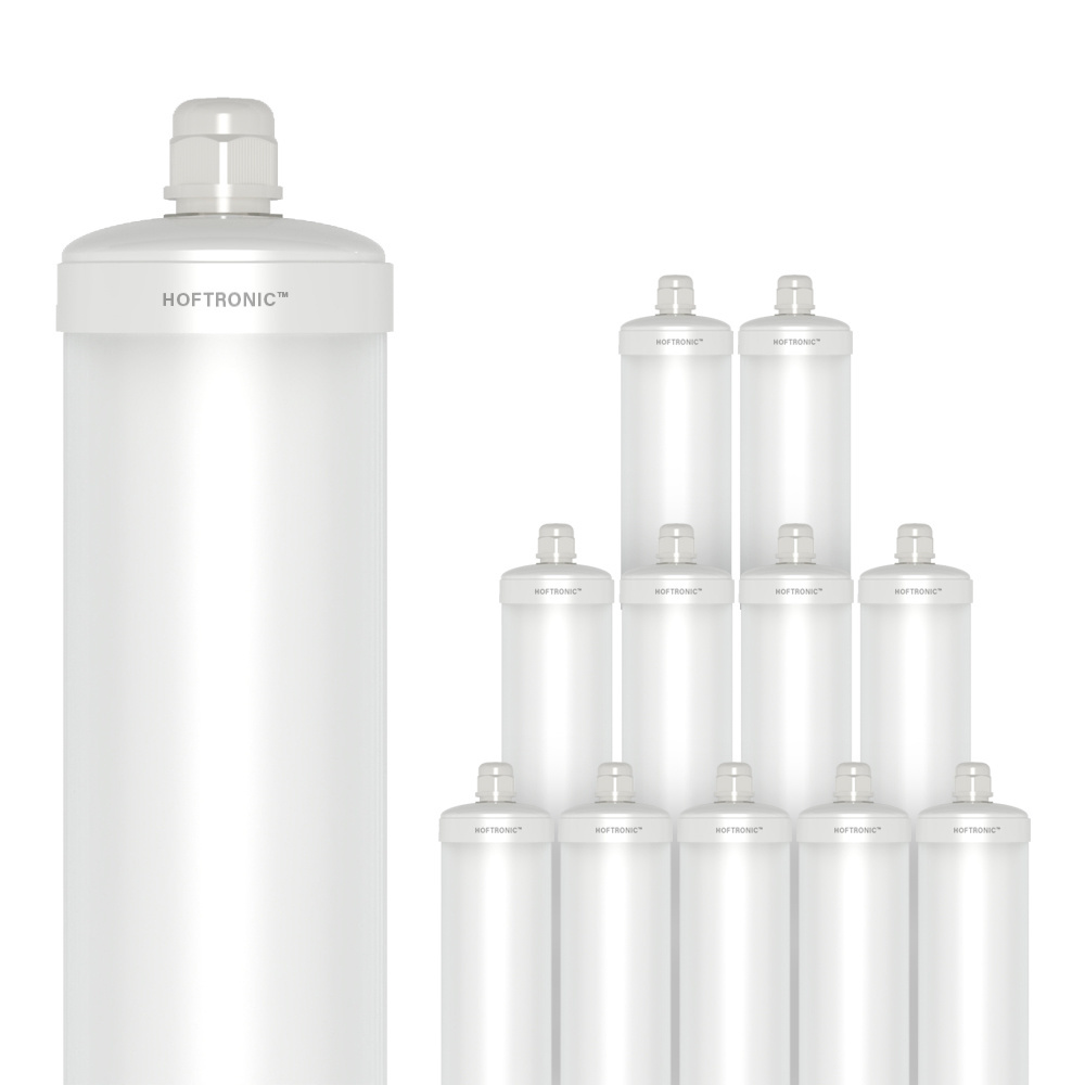 Set de 12 lampes fluorescentes LED tri-proof 120 cm - 36 W 4320 lm (120 lm/W) - IP65 - 6500 K - raccordables