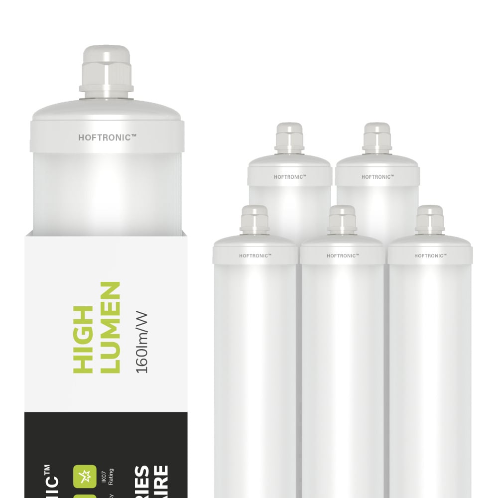 6x Lampe Fluorescente LED 150cm - 32W 5120lm (160lm/W) - IP65 - 6500K - Linkable