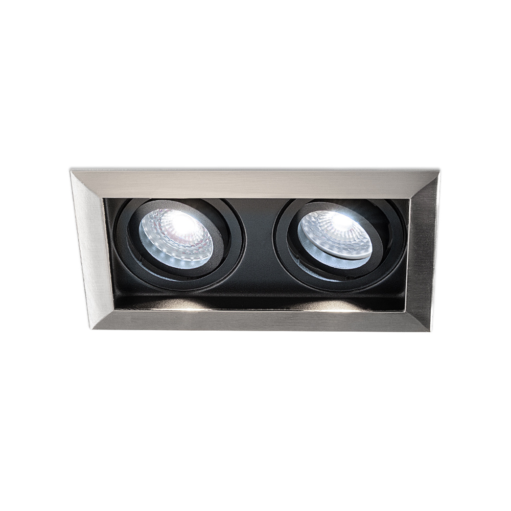 Durham Spot LED Encastrable - 8W 690lm - 6500K - Inclinable - Noir