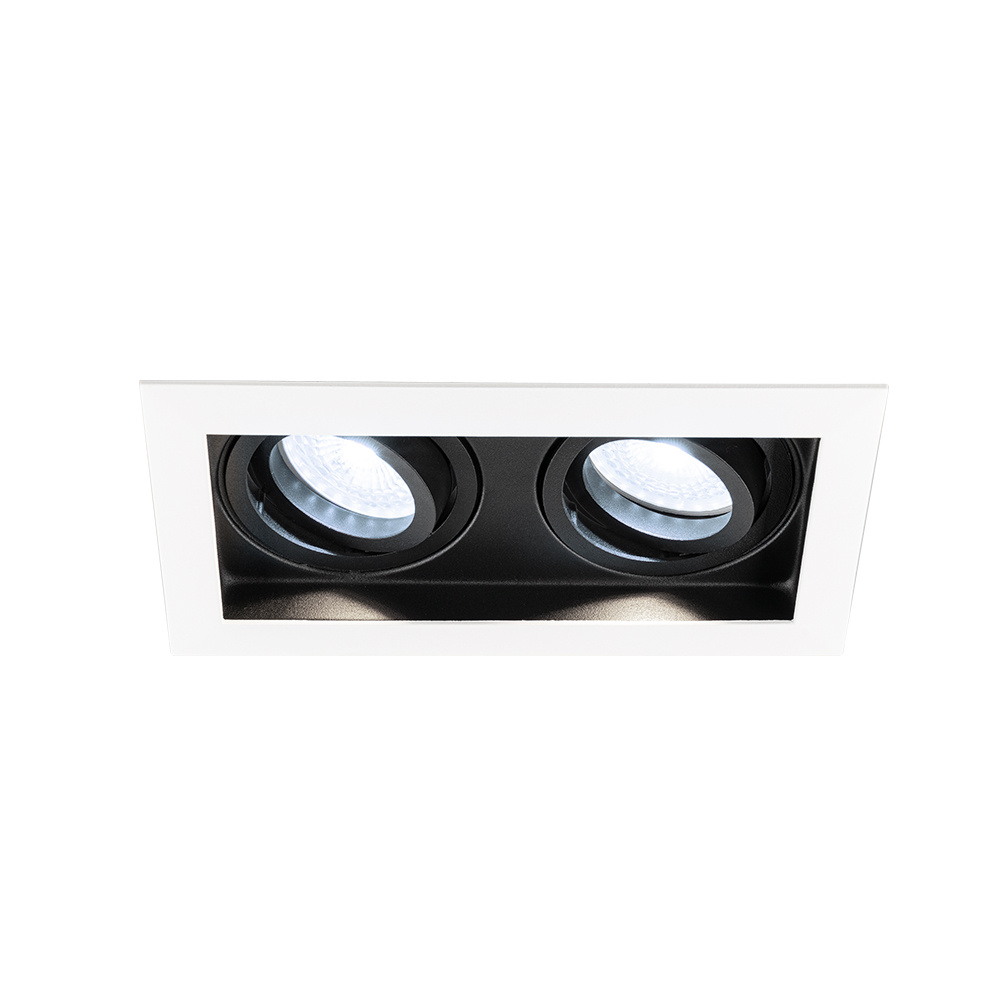 Durham Spot LED Encastrable carré - 4W 345lm - 6500K - Inclinable