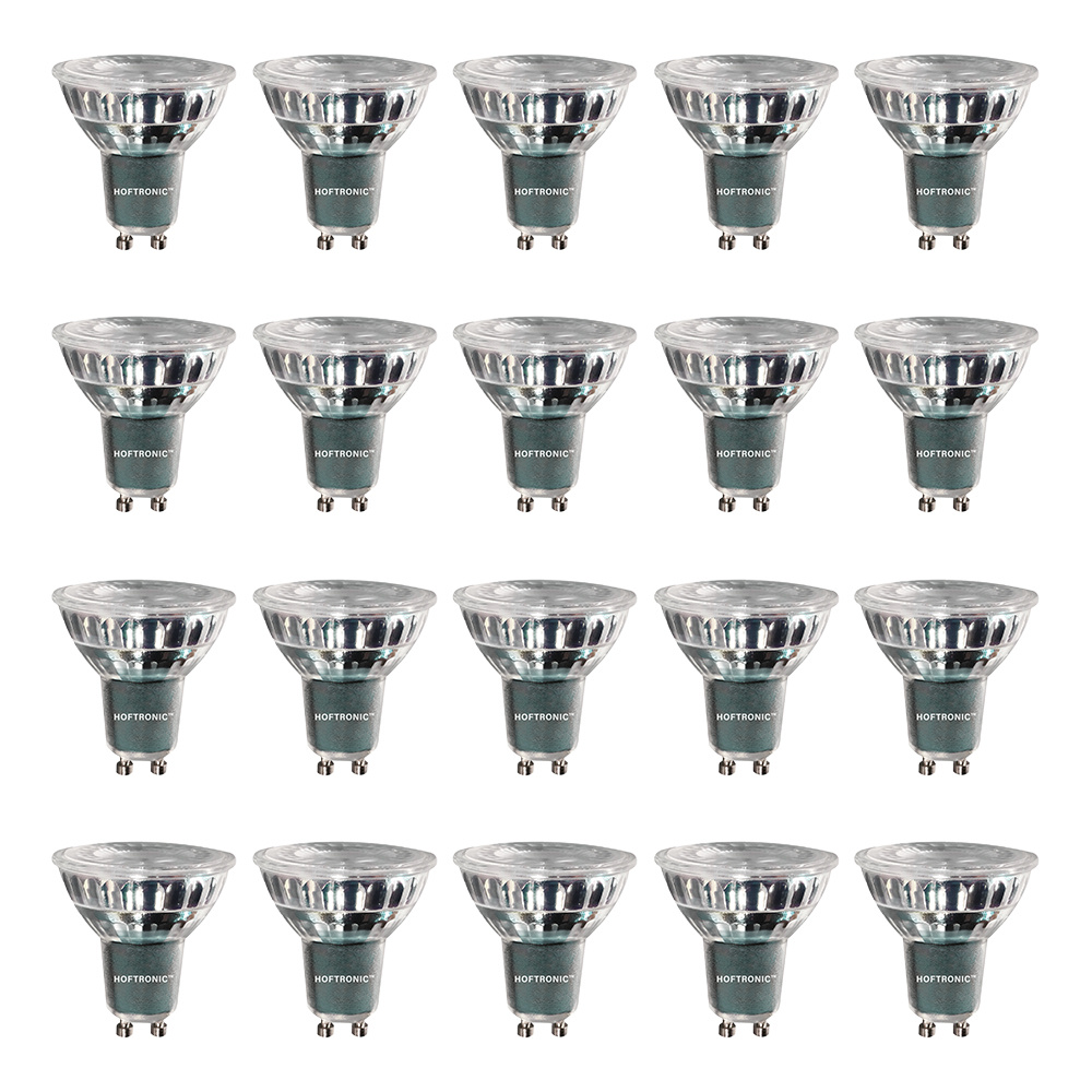 20x GU10 LED spots 4 Watt Dimmable 2700K warm white (replaces 50W)