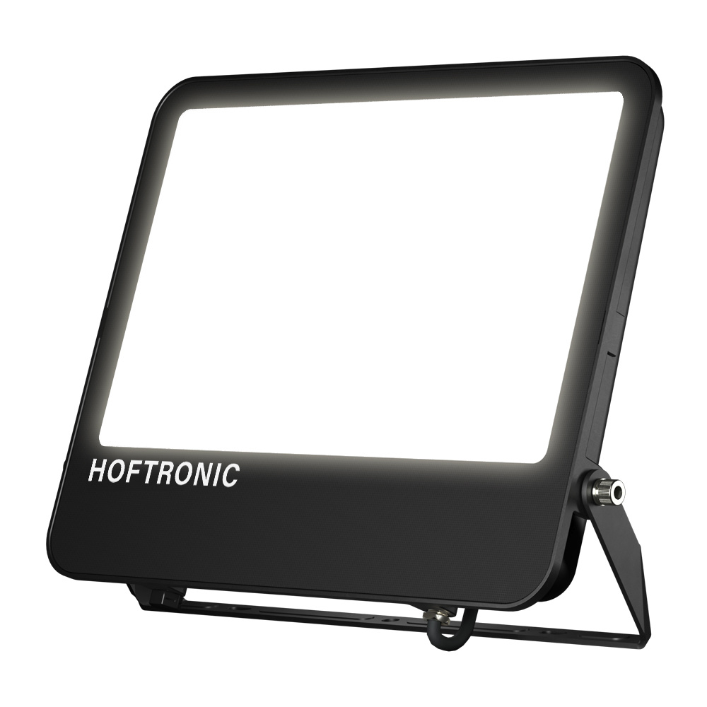 Luxor Projecteur LED V2 200 W 4000 K IP65 noir verre dépoli