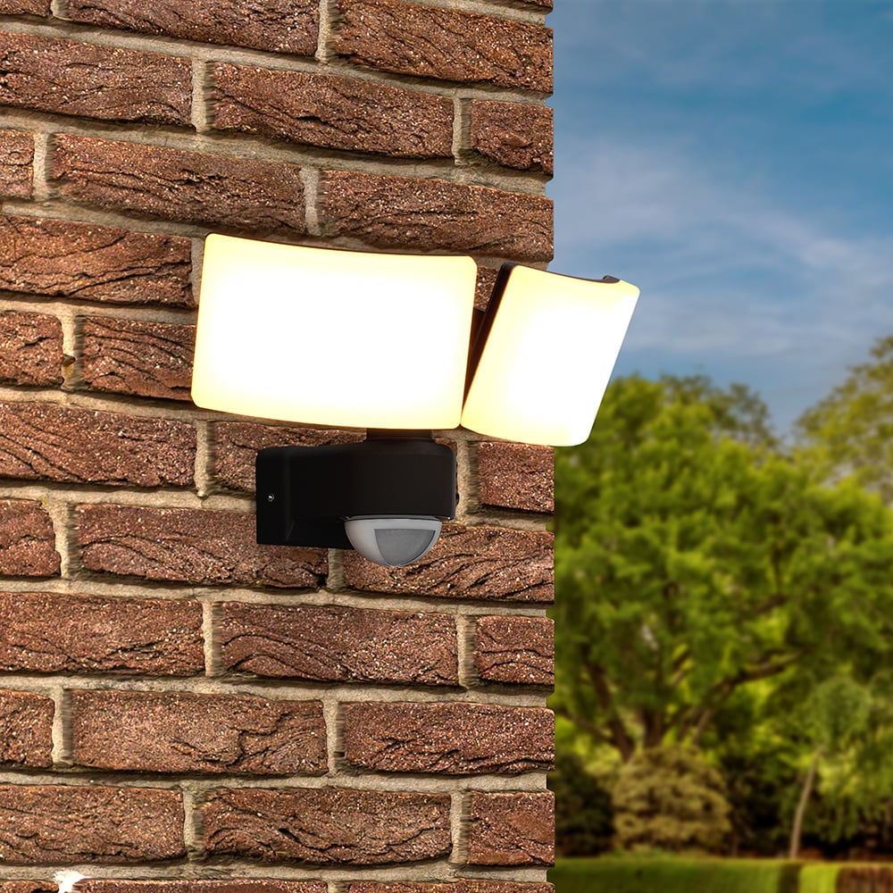 Luton - LED Wandleuchte mit Sensor - 40W 3300lm - 3000K - doppelt