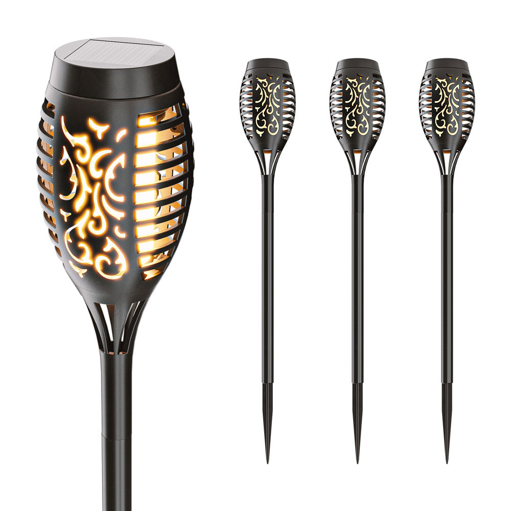 Avon - 4x Tuinfakkel met vlammeneffect - 2200K extra warm wit - IP44 Spatwaterdicht