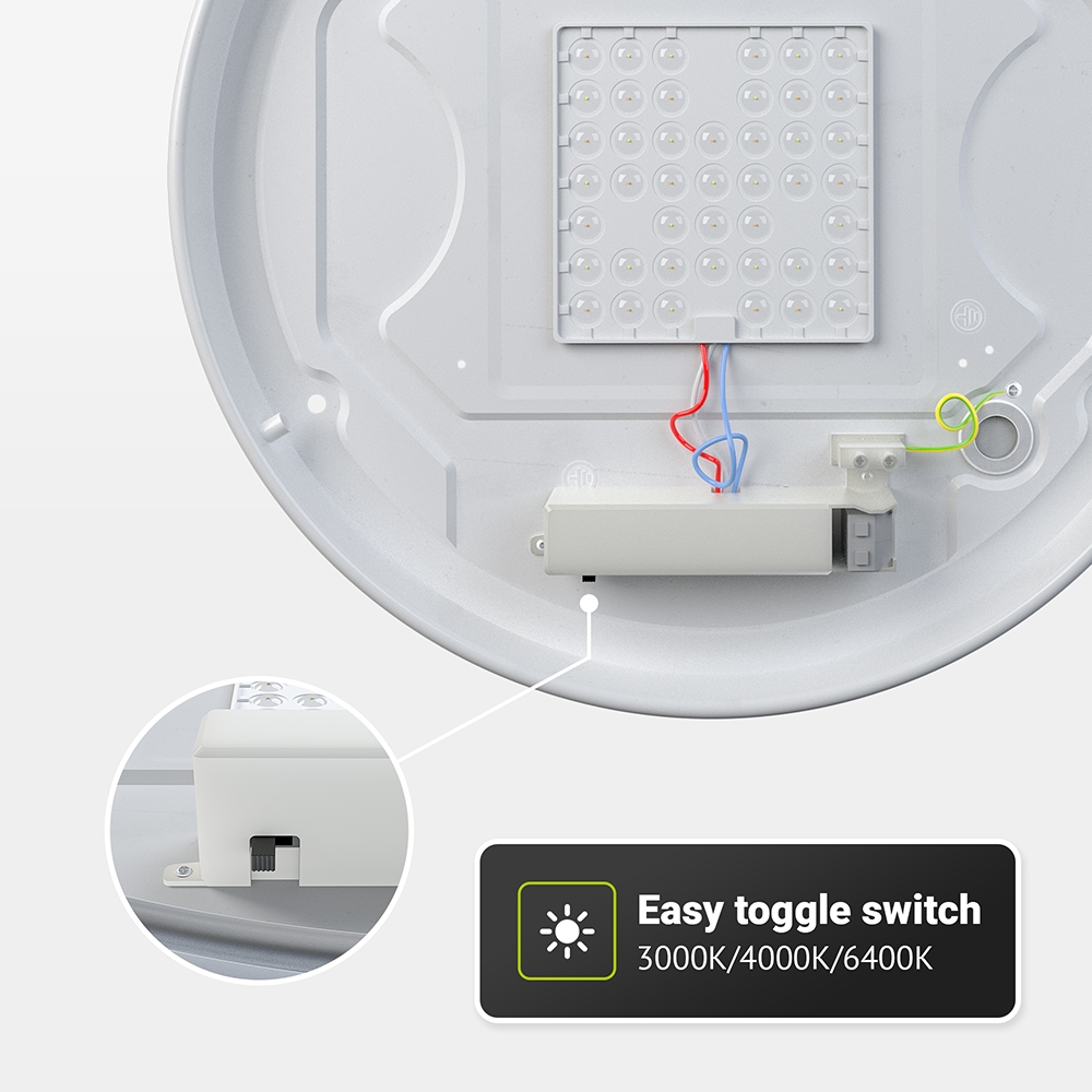 Philips plafondlamp Ozziet zwart ⌀50cm 36W Philips plafondlamp Ozziet zwart ⌀50cm 36W