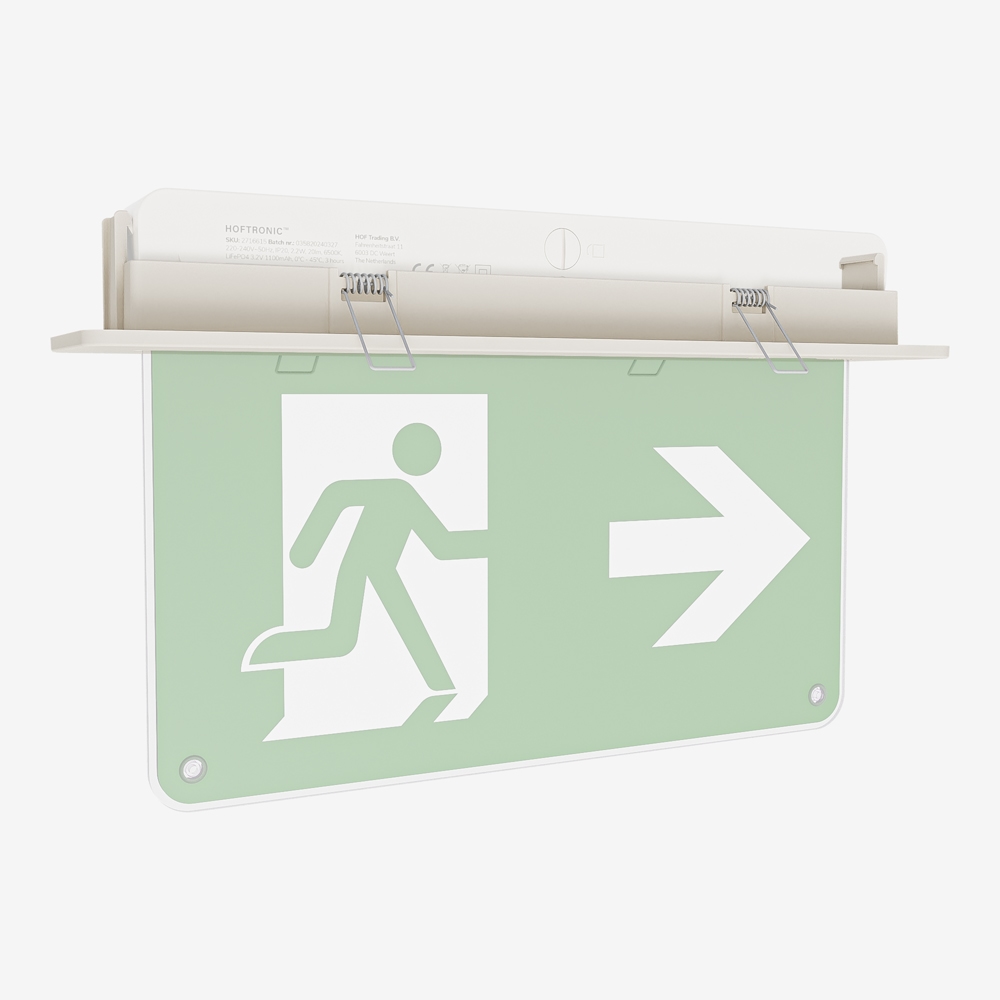 Tumu emergency lighting accessory set - Recessed set