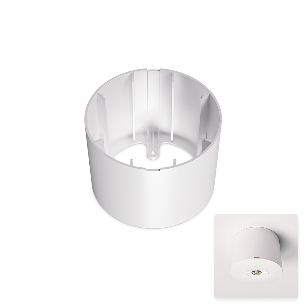 Locus - Recessed downlights emergency lighting surface mount kit - Aluminum - White